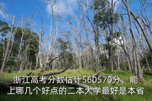 浙江高考分數估計560570分，能上哪幾個好點的二本大學最好是本省
