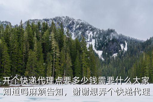 湛江硇洲快遞代理加盟多少錢,開個快遞代理點要多少錢