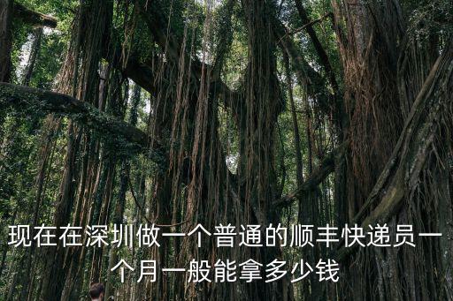 深圳送快遞員工資一般多少,深圳快遞員月工資大概有多少