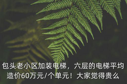 濰坊老樓加裝電梯要多少錢,老舊樓房加裝電梯