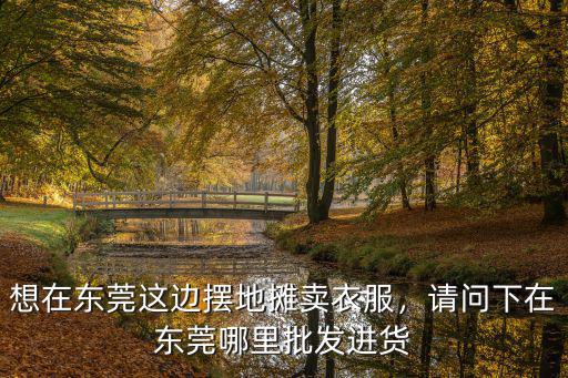 想在東莞這邊擺地攤賣衣服，請問下在東莞哪里批發進貨