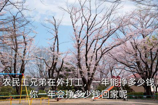 農民工兄弟在外打工，一年能掙多少錢你一年會掙多少錢回家呢