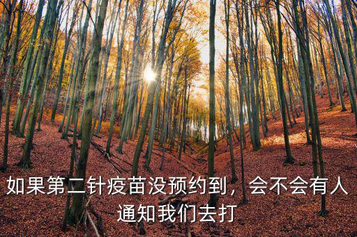 如果第二針疫苗沒預約到，會不會有人通知我們去打