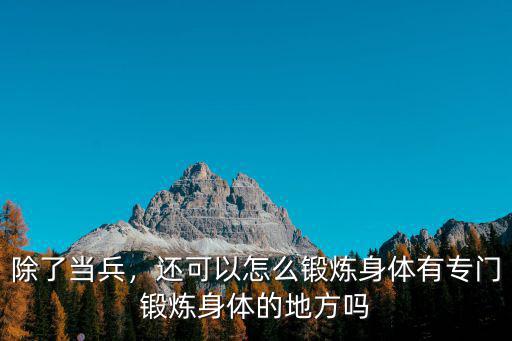 除了當兵，還可以怎么鍛煉身體有專門鍛煉身體的地方嗎