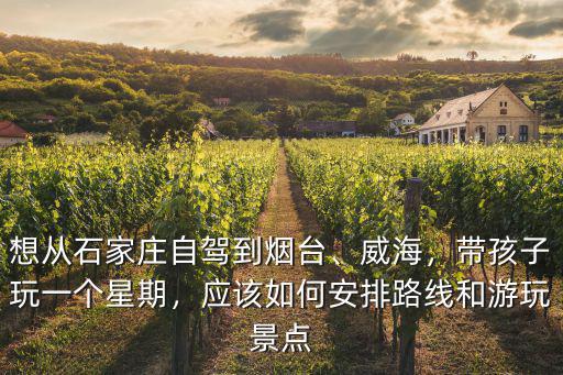 想從石家莊自駕到煙臺、威海，帶孩子玩一個星期，應該如何安排路線和游玩景點