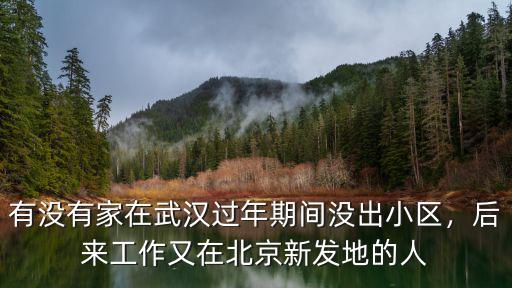 有沒有家在武漢過年期間沒出小區(qū)，后來工作又在北京新發(fā)地的人