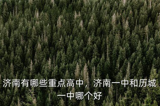 濟南有哪些重點高中，濟南一中和歷城一中哪個好