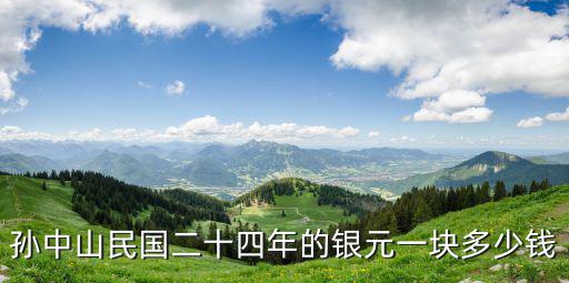 民國孫中山錢幣價值多少人民幣,孫中山的開國紀念銀元