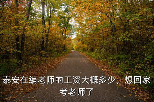 泰安在編老師的工資大概多少，想回家考老師了