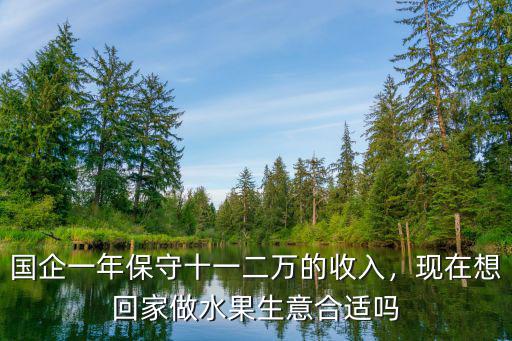 國企一年保守十一二萬的收入，現在想回家做水果生意合適嗎