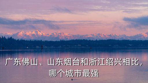 廣東佛山、山東煙臺和浙江紹興相比，哪個城市最強
