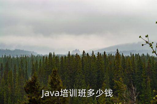 Java培訓班多少錢
