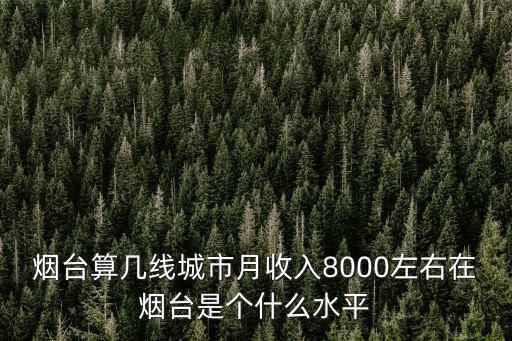 煙臺算幾線城市月收入8000左右在煙臺是個什么水平