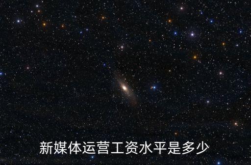 新媒體運營工資水平是多少