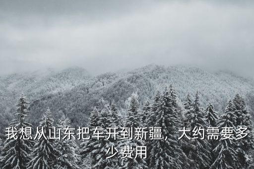 廣東去山東要多少車費用是多少,大約需要多少費用