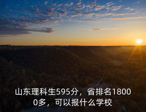理科534分在山東排名多少,山東理科生595分