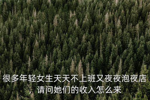 廣州混夜店圈的女生收入從哪里來(lái),請(qǐng)問(wèn)她們的收入怎么來(lái)
