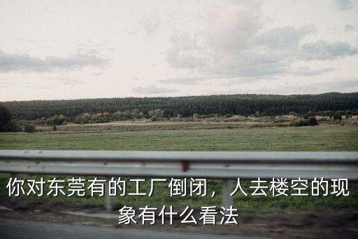 你對東莞有的工廠倒閉，人去樓空的現象有什么看法