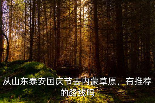 從山東泰安國慶節去內蒙草原，有推薦的路線嗎
