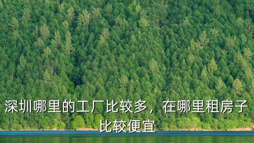 深圳廠區(qū)哪里工人最多,深圳哪里的工廠比較多