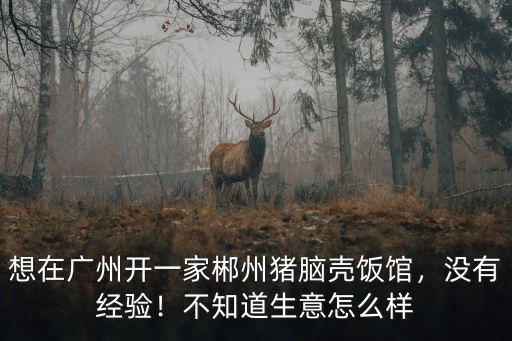 想在廣州開一家郴州豬腦殼飯館，沒有經驗！不知道生意怎么樣