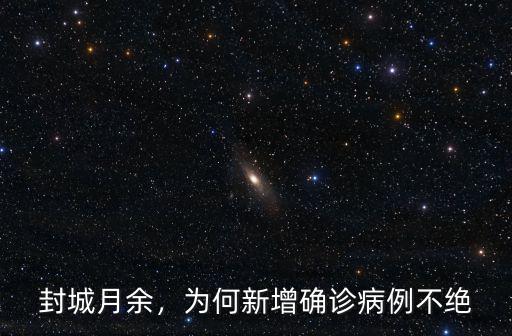 封城月余，為何新增確診病例不絕