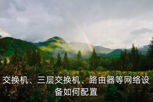交換機(jī)、三層交換機(jī)、路由器等網(wǎng)絡(luò)設(shè)備如何配置