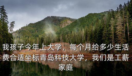 我孩子今年上大學，每個月給多少生活費合適坐標青島科技大學，我們是工薪家庭