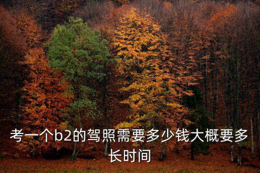 考一個b2的駕照需要多少錢大概要多長時間