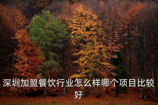 深圳加盟餐飲行業怎么樣哪個項目比較好