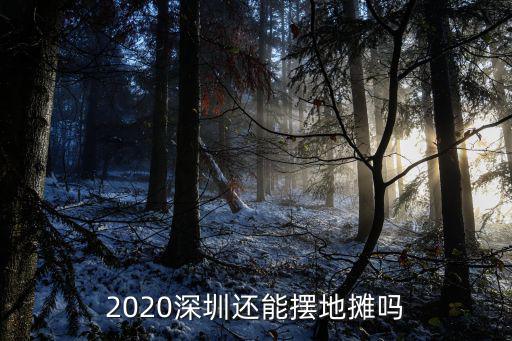 2020深圳還能擺地攤嗎