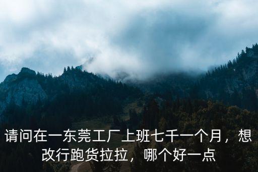 貨拉拉跑到汕頭得多少錢,想改行跑貨拉拉