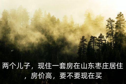 山東棗莊房價多少一套,棗莊一個四線城市