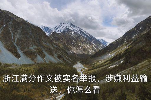 浙江作文總分多少分及格,浙江滿分作文被實名舉報