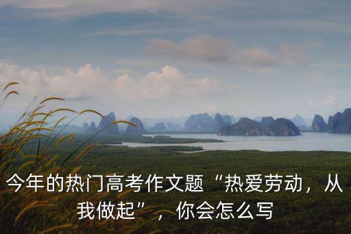 今年的熱門(mén)高考作文題“熱愛(ài)勞動(dòng)，從我做起”，你會(huì)怎么寫(xiě)