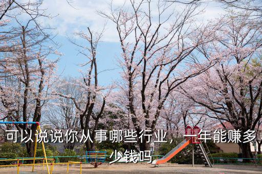 可以說說你從事哪些行業，一年能賺多少錢嗎