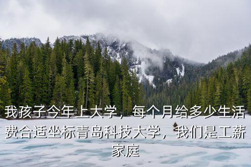 我孩子今年上大學，每個月給多少生活費合適坐標青島科技大學，我們是工薪家庭