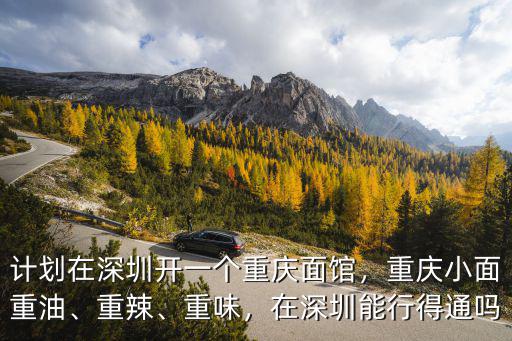 計劃在深圳開一個重慶面館，重慶小面重油、重辣、重味，在深圳能行得通嗎