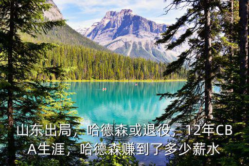 山東出局，哈德森或退役，12年CBA生涯，哈德森賺到了多少薪水
