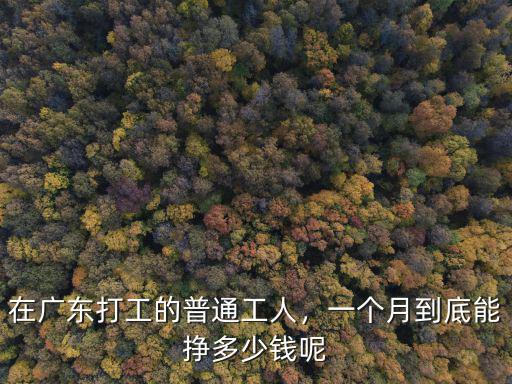 廣東人一天工資多少錢,多少工資才能生活