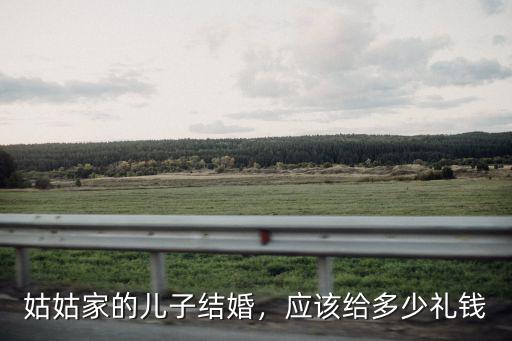 姑姑家的兒子結婚，應該給多少禮錢