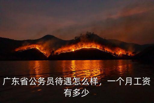 廣州市的公務(wù)員收入有多少人,一個(gè)月工資有多少