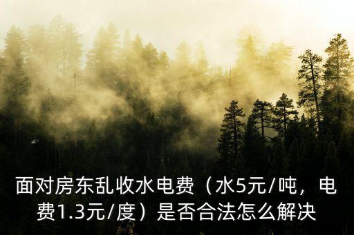 深圳水電費怎么收,面對房東亂收水電費