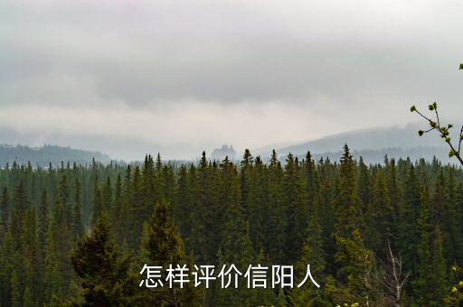 怎樣評價信陽人