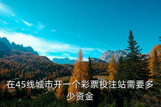 在45線城市開一個(gè)彩票投注站需要多少資金