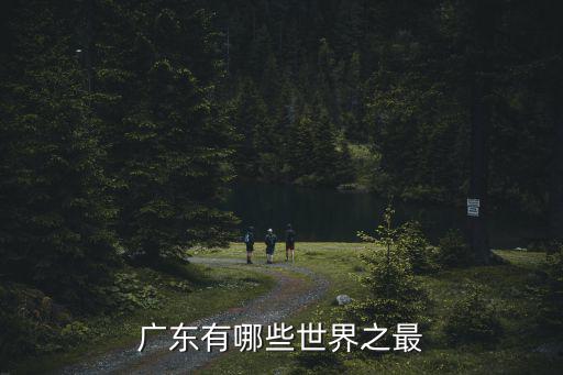 廣東有哪些世界之最