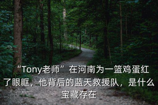 “Tony老師”在河南為一籃雞蛋紅了眼眶，他背后的藍(lán)天救援隊(duì)，是什么寶藏存在