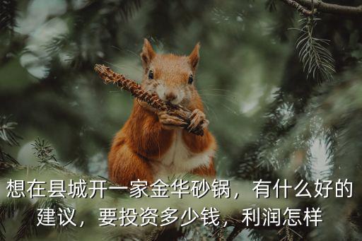開金華砂鍋多少錢,要投資多少錢