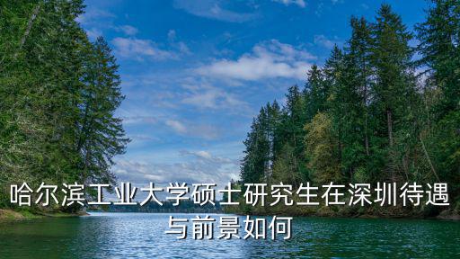 哈爾濱工業(yè)大學(xué)碩士研究生在深圳待遇與前景如何