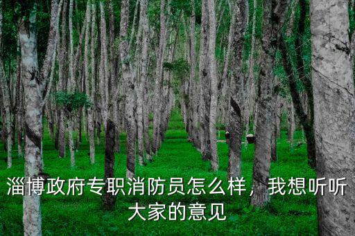 淄博政府專職消防員怎么樣，我想聽(tīng)聽(tīng)大家的意見(jiàn)